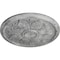 Ekena Millwork Kaya Ceiling Medallion (Fits Canopies up to 5 1/4"), 23 5/8"OD x 1 1/2"P, Ultra Pure White Crackle CM23KAUWC - alternate 3